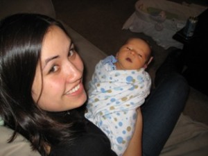 Jill & newborn Aiden